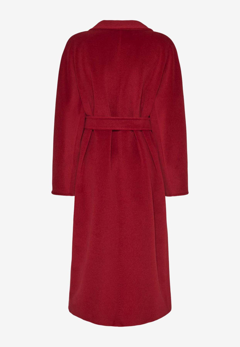 Max Mara Ticino Double-Breasted Coat Red 2511011021600TICINO_011