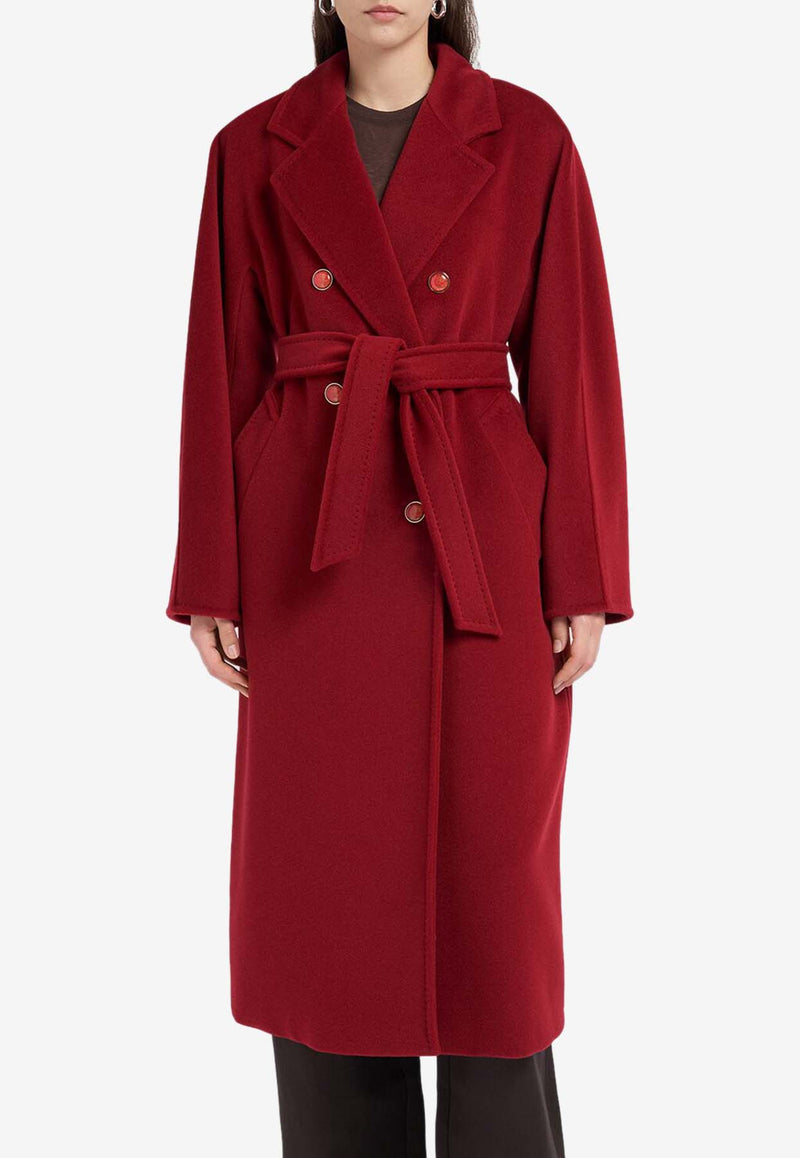 Max Mara Ticino Double-Breasted Coat Red 2511011021600TICINO_011