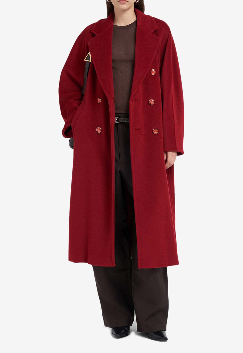 Max Mara Ticino Double-Breasted Coat Red 2511011021600TICINO_011