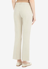 Max Mara Fatina Viscose-Blend Pants Beige 2519131121600FATINA_38