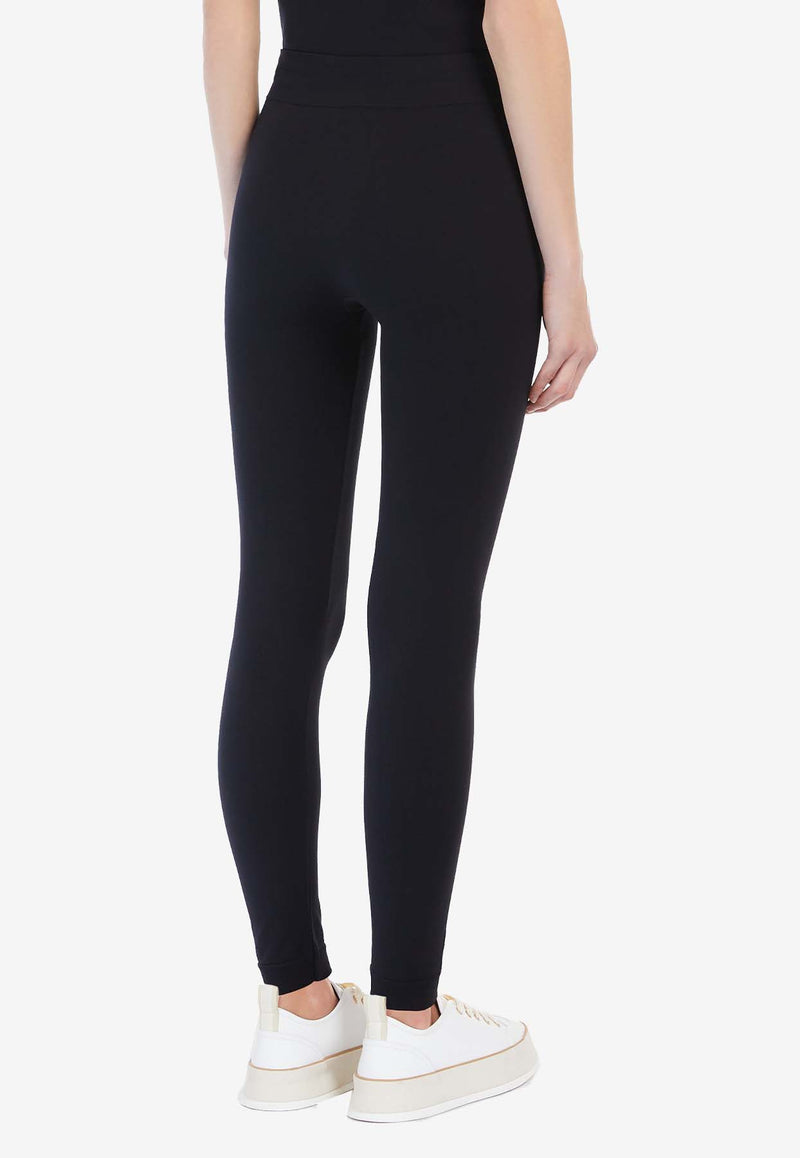 S Max Mara Basilea Technical Logo Leggings Black 2519811011600BASILEA_7