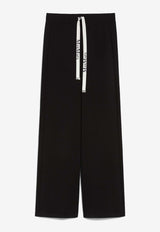 Max Mara Bali Fleece Drawstring Pants Black 2519781021600BALI_7