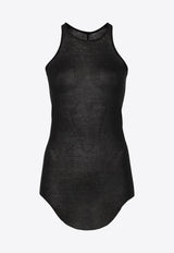 Rick Owens Fine Ribbed Tank Top Black RP01E7101RC_09