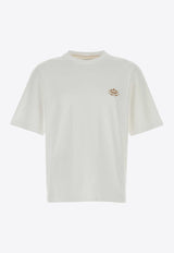 Prada Logo Embroidered T-shirt White UJN837SWM2240_F0009