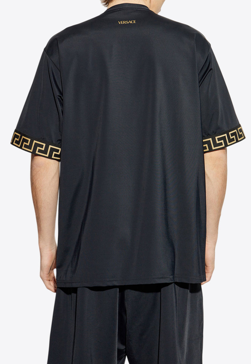 Versace Oversized Beach Cover-Up T-shirt 1004079 1A11119-A80G