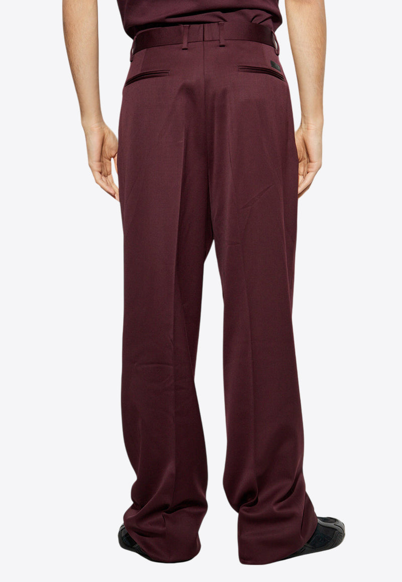 Versace Straight-Leg Wool Tailored Pants 1014779 1A12649-1LH50