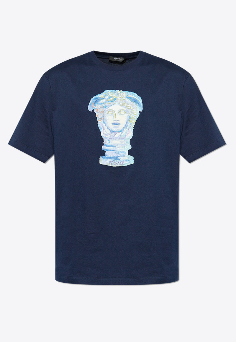 Versace Crewneck T-shirt With Medusa Head 1013302 1A13432-1UI20