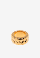 Versace Braided Bind Brass Ring 1017127 1A00620-3J000