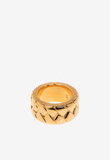 Versace Braided Bind Brass Ring 1017127 1A00620-3J000