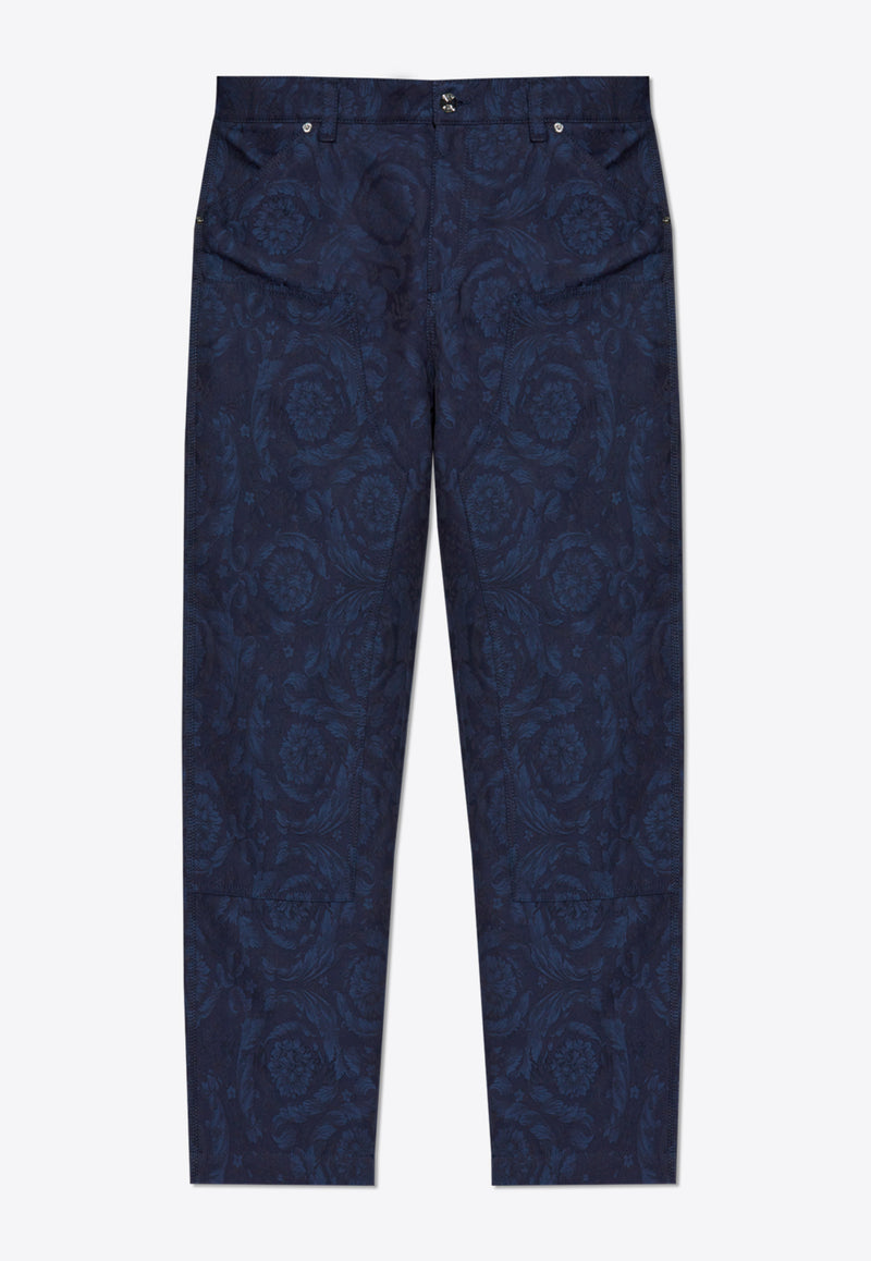 Versace Barocco Jacquard Carpenter Pants 1018885 1A09781-1UI20