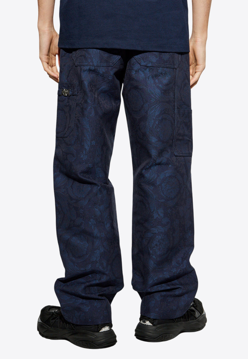 Versace Barocco Jacquard Carpenter Pants 1018885 1A09781-1UI20