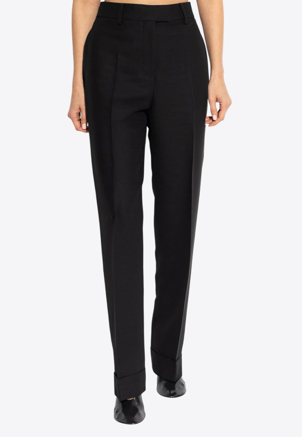 Salvatore Ferragamo High-Waist Straight-Leg Pants Black 13G160 P 780902-NERO