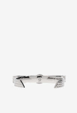 Versace Versace Medusa Crystal Embellished Bracelet Silver 1019038 1A00621-4JEE0