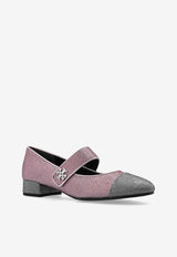 Tory Burch Cap-Toe May Jane Pavé Ballet Flats 162495 0-500