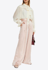 Zimmermann Wide Leg Silk Palazzo Pants 2151PR25R 0-PTL