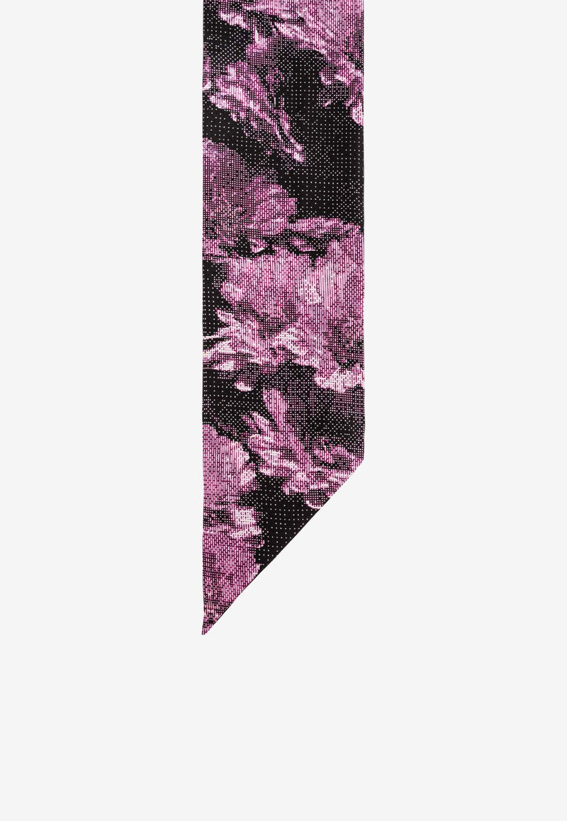 Tory Burch Pixel Flower Print Tie Scarf 164565 0-650