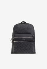 Salvatore Ferragamo Embossed Monogram Backpack Gray 241366 TRAV EMB BLO 779699-NERO GRI