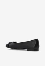 Tory Burch Cap-Toe Pavé Ballet Flats 166214 0-004