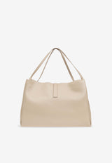 Salvatore Ferragamo Medium Gancini Leather Tote Bag Beige 219804 TOTE M 779069-STONE