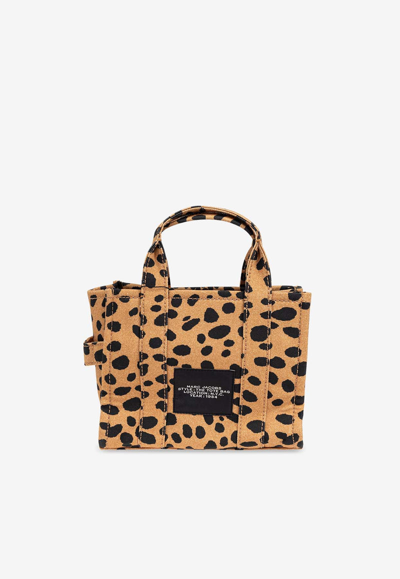 Marc Jacobs Small The Cheetah Canvas Tote Bag Brown 2R4HTT028H03 0-002