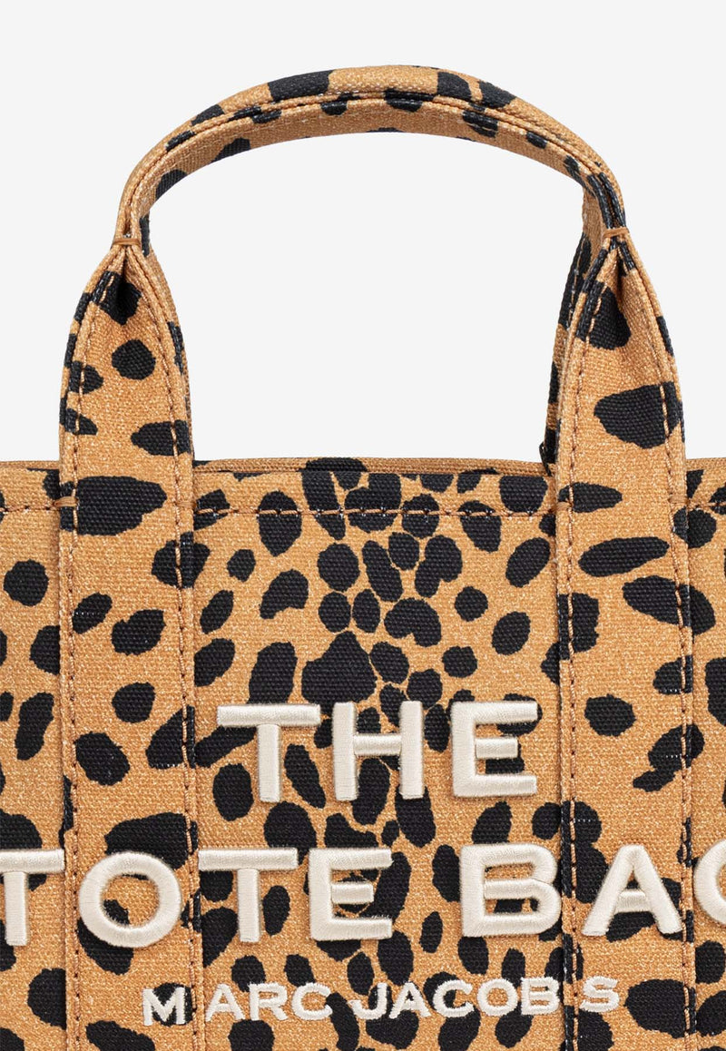 Marc Jacobs Small The Cheetah Canvas Tote Bag Brown 2R4HTT028H03 0-002