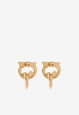 Salvatore Ferragamo Gancini Logo Earrings Gold 760810 EAR GANPIERC 780397-ORO GIOVE