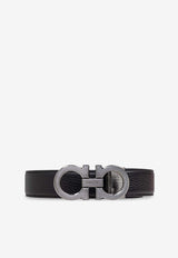 Salvatore Ferragamo Reversible and Adjustable Gancini Belt Black 670428 DOUBLE ADJUS 780486-NERO