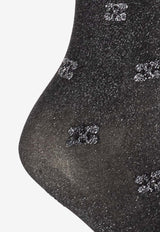 GANNI Butterfly Lace Tights Black A6298 5896-099