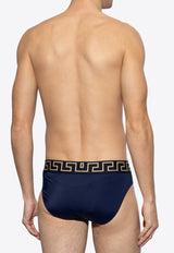 Versace Greca Border Swim Briefs ABU01025 1A11119-A70W