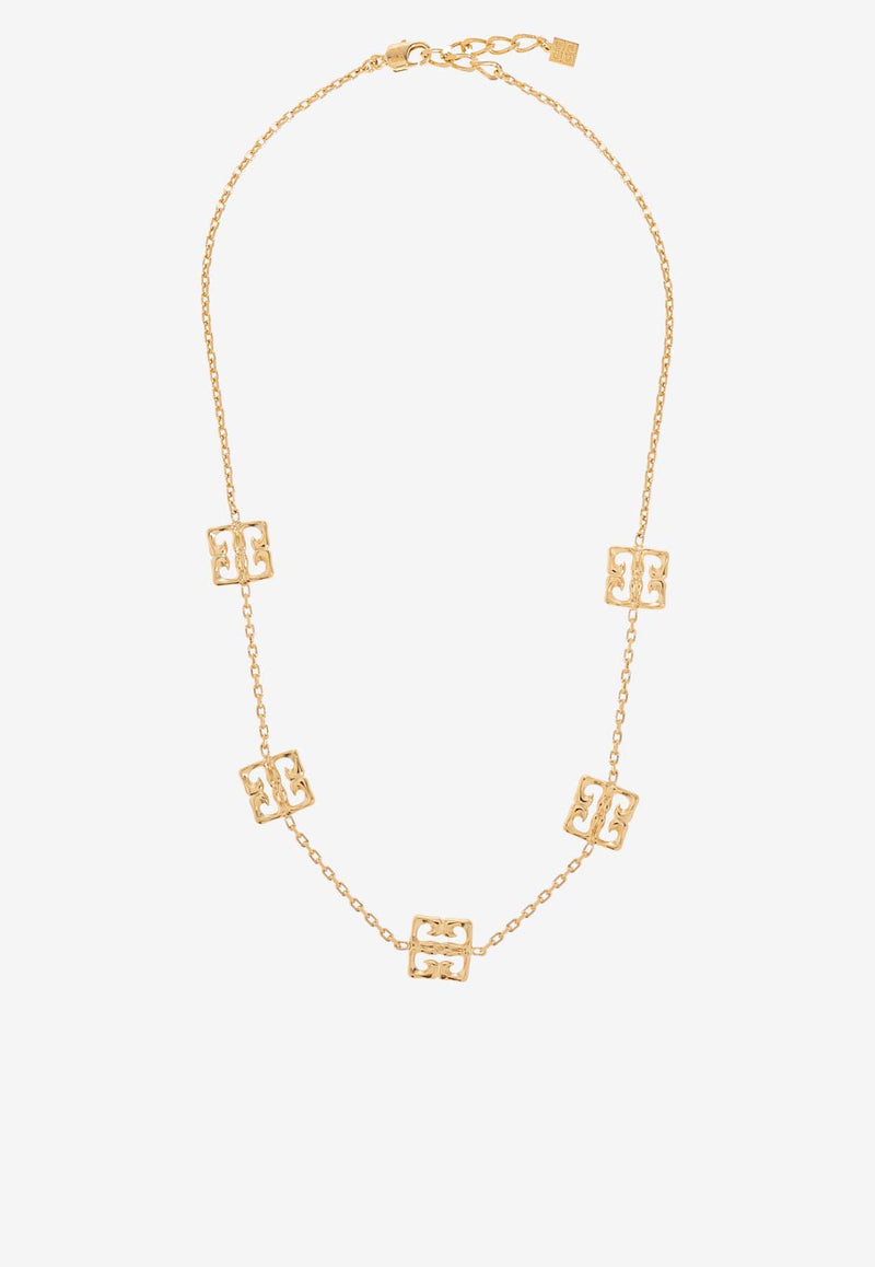 Givenchy 4G Liquid Chain-Link Necklace Gold BF00R 7F003-710