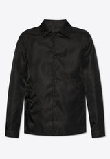 Givenchy Logo Embroidered Overshirt Black BM01A X144C-001