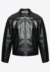 Givenchy Zip-Up Leather Jacket Black BM01A 761QR-001