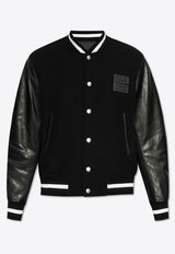 Givenchy 4G Varsity Patch Bomber Jacket Black BM011 S6Y3K-001