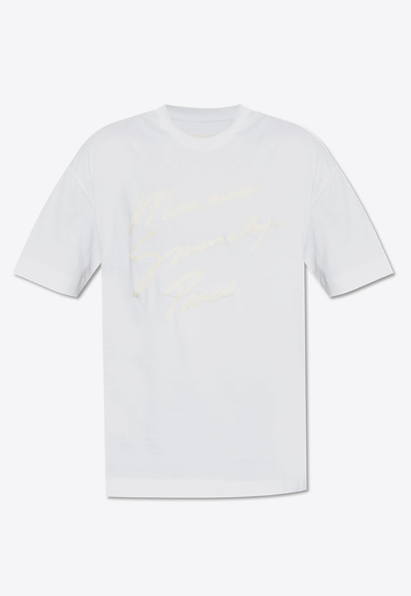 Givenchy Logo Embossed T-shirt White BM71M G3YPH-100