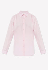 Givenchy Embroidered Logo Long-Sleeved Shirt Pink BW61D 6G1ZE-661