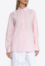 Givenchy Embroidered Logo Long-Sleeved Shirt Pink BW61D 6G1ZE-661