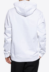 Balmain Signature Logo Embroidered Hoodie White DH1JT047 BC78-GAB