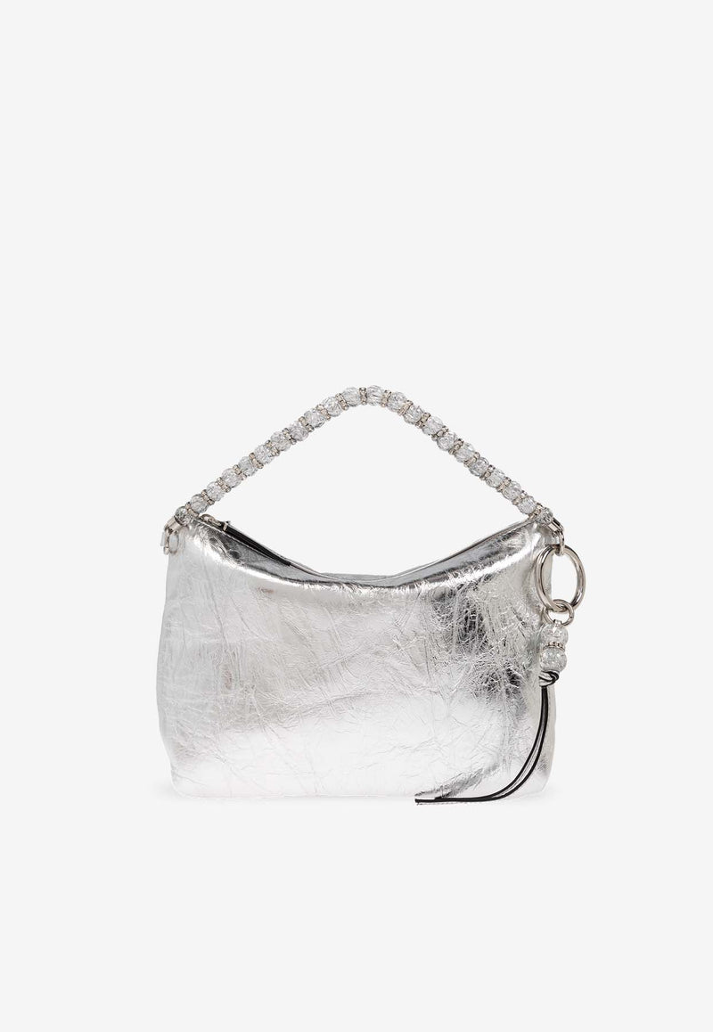 Jimmy Choo Callie Vintage Metallic Shoulder Bag Silver CALLIE AXV-SILVER SILVER