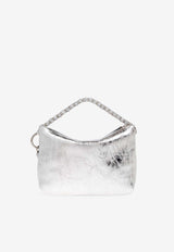 Jimmy Choo Callie Vintage Metallic Shoulder Bag Silver CALLIE AXV-SILVER SILVER