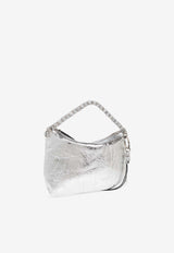 Jimmy Choo Callie Vintage Metallic Shoulder Bag Silver CALLIE AXV-SILVER SILVER