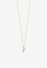 Jimmy Choo Signature JC Chain Necklace Gold DIAMOND JC CHAIN MFQ-GOLD