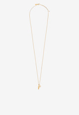 Jimmy Choo Signature JC Chain Necklace Gold DIAMOND JC CHAIN MFQ-GOLD