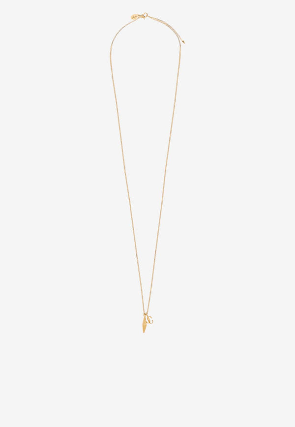 Jimmy Choo Signature JC Chain Necklace Gold DIAMOND JC CHAIN MFQ-GOLD