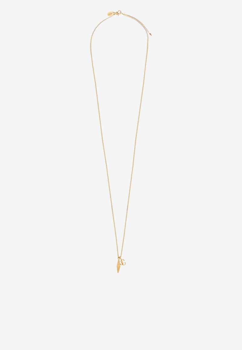 Jimmy Choo Signature JC Chain Necklace Gold DIAMOND JC CHAIN MFQ-GOLD