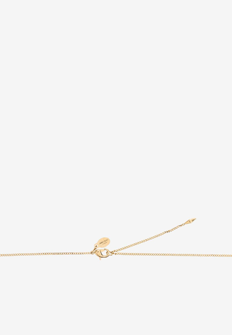 Jimmy Choo Signature JC Chain Necklace Gold DIAMOND JC CHAIN MFQ-GOLD