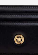 Versace Medusa Biggie Leather Cardholder Black DPN2467 1A13018-1B00V