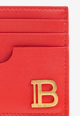 Balmain B-Buzz Calf Leather Cardholder Red DN1MA195 LAVE-3BZ