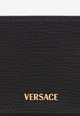 Versace Myth Bi-Fold Leather Wallet Black DPU2463 1A13695-1B00V