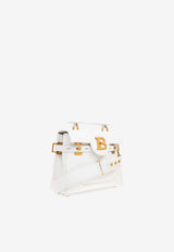 Balmain B-Buzz 23 Leather Top Handle Bag White DN0DB526 LPOS-0FA