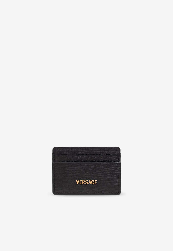 Versace Myth Bi-Fold Leather Cardholder Black DPN2467 1A13695-1B00V